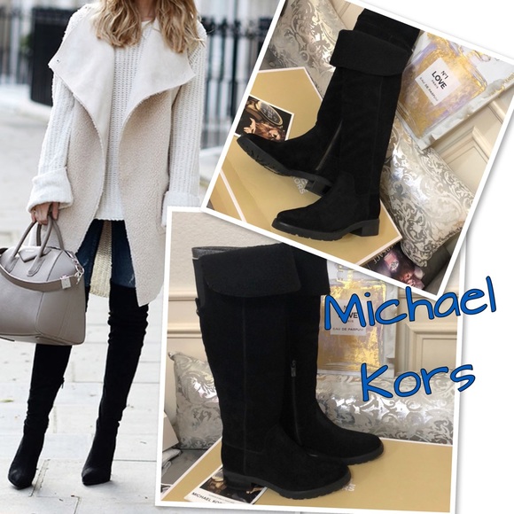 New in Box Michael Kors Boots Fold over 8 - Picture 1 of 9